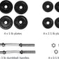 Amazon Basics Adjustable Dumbbell Hand Weight Set, 38 pound, Black