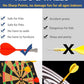 BATURU Magnetic Dart Board for Kids, Teens, and Adults — Double-Sided Dart Board Game with Strong Magnetic Darts, Roll-Up Portable Design, Gifts for Teen Boys, Family Parties, Camping, and Birthdays