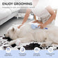 aumuca Self Cleaning Slicker Brush, Cat Brushes for Indoor Cats, Horses Grooming Deshedding Brush, Pet Massage Removes Loose Fur, Blue
