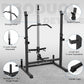 Power Rack with LAT Pulldown Pulley System Adjustable Multi-Functional Squat Rack, Power Cage with J-Hooks Home Gym
