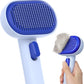 aumuca Self Cleaning Slicker Brush, Cat Brushes for Indoor Cats, Horses Grooming Deshedding Brush, Pet Massage Removes Loose Fur, Blue
