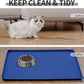 Waterproof Pet Feeding Mat with High Raised Edges, Heavier and Thicker Placemats for Cat Dog Water Bowl with BPA Free, Dogs Cats Food Mats for Messy Drinkers to Prevent Spill and Protect Floors