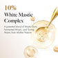 MASTINA White Mastic Ampoule Sheet Mask (4pc) Illuminating, Radiance-Boosting. Ultra-Moisturizing Facial Mask. Intensive Korean Skin Care. Fermented Mastic Gum