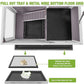 GUTINNEEN Rabbit Hutch Indoor Guinea Pig Cage Bunny House 36.6" Upgraded with Anti Chewing Edges, Cool Zinc Sheet, Leakproof PVC Layer, Wire Floor, Detachable Legs (Grey)