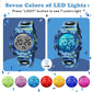 Kids Watch,Boys Watch for 3-15 Year Old Boys,Digital Sport Outdoor Multifunctional Chronograph LED 50 M Waterproof Alarm Calendar Analog Watch for Children with Silicone Band,Kids Gift
