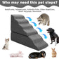 Dog Steps for High Beds 30-32" H - 6-Step Dog Stairs for Small Dogs, 33D Foam Pet Steps for High Bed with Non-Slip Bottom and Washable Cover, Dogs Ramp for Bed Indoor, Dark Grey