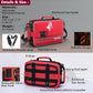 Comprehensive First aid Kits, First Aid Trauma Kit with Labelled Compartments for Cars, Home, Office, Backpacking, Camping, Traveling, and Cycling -324 Pieces