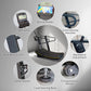 Manual Curved Treadmill, 8-Level Resistance, LCD Display, Non-Electric Fitness Equipment for Home & Gym, Cardio & Anaerobic Training