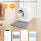 MeoWant Self-Cleaning Cat Litter Box, Integrated Safety Protection Automatic Cat Litter Box for Multi Cats, Extra Large/Odor Removal/APP Control Smart Cat Litter Box with Mat & Liner