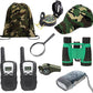 Outdoor Adventure Set for Kids - Camouflage Camping Exploration Toys with Walkie-Talkies - Backyard Explorer Gear for Boys and Girls