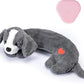 Heartbeat Puppy Toys Dog Heartbeat Toy for Anxiety Relief Calming Aid, Heartbeat Stuffed Animal for Puppy Dog Comfort Sleep Aid Crate Training, Puppy Essentials, Dark Gray