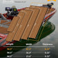 FOCEAN Boat Flooring EVA Foam Boat Decking Faux Teak Marine Flooring Boat Mat Boat Carpet Sheet for Motorboat RV Yacht Kayak Surfboard, 94.5"x 47.2"/35.4"/23.6"/15.7"