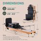 Pilates Reformer, ARKANTOS Reformer Pilates Machine Foldable Beech Wood Frame, Adjustable Resistance with Box and 2 Jump Boards, Easy Storage for Home Gym