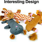 TTcat Catnip Silvervine Matatabi Pillow for Cats & Kittens,Cat Kicker Toy,Crinkle Sound Toy,Large Size Cat Pillow Soothing Plush(Giraffe).
