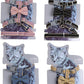 Butterfly Bow Tie Cat Harness and Leash Set - Adjustable, Escape-Proof, Breathable Kitten Vest with Cute Design for Small Cats & Indoor/Outdoor Safety Blue S