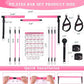 Pilates Bar Kit with Resistance Bands,Pilates Bar with Stackable Bands Workout Equipment for Legs,Hip,Waist and Arm,Exercise Fitness Equipment for Women & Men Home Gym Yoga Pilates
