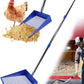 Large Chicken Poop Scooper, Chicken Coop Accessories,Metal Litter Scooper For Chicken,Chicken Coop Cleaning Tools,Heavy Duty Poop Shovel For Chicken Coop Accessories,Chicken Coop Must Haves (Blue)