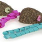SmartyKat (3 Count) Magic Mice Compressed Catnip Ribbon Cat Toys - Green/Pink/Blue, 3 Count