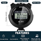Kanayu 28 Pcs Multi Function Digital Stopwatch Timer Bulk Sports Stopwatch with Lanyard Date Time Alarm Timer for Coach Swimming Running Sports Train