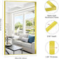 Gold Bathroom Mirror, 36x60 Inch Rectangular Deep Frame Mirror, Large Wall Mounted Bathroom Vanity Mirror Over Sink for Bedroom,Restroom, Living Room, Hangs Vertically or Horizontally