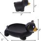 DolliBu Black Bear Animal Bath Toys - Family Animal Water Squirter for Kids, 4-Piece Kid and Baby Bathtub Toys, Fun Bath Time Children, Floating Bath Tub Decor, Rubber Animal Bath Toys, Squirt Toys