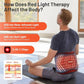 Red Light Therapy Belt & Back Massager for Pain Relief, Infrared Light Therapy Vibration Rechargeable, Red Light Therapy Device for Body Massage for Back Shoulder Waist Knee for Cordless Use