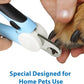 Flexzion Dog Cat Nail Clipper and Trimmer, Pet Toe Claw Scissor Grooming Tool with Stainless Steel Blades File Easy Grip Handle Safety Guard Avoid Overcutting for Small Medium Large Breed Puppy, Blue