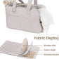 Dog Purse Carrier for Small Dogs, Soft Soft Sided Folding Dog Carriers for Small Dogs Medium Cats Puppies up to 15 Lbs, Washable Breathable Puppy Carrier for Outdoor Travel (Large Gray)