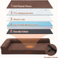 Orthopedic Dog Beds Large Sized Dog, 3 Inch Memory Foam Pet Bed for Medium and Large Dogs, Washable Removable Cover, Nonskid Bottom, Waterproof, 41x27 Inches XL Brown Grey