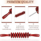 Liitrton Manual Wooden Fascia Massage Roller Trigger Points for Release Cellulite Sore Muscle Blasting (Red)