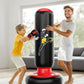 QPAU Kids Punching Bag Toy with Boxing Gloves, 66 Inch Larger Stable Kids Inflatable Boxing Bag Set, Gifts for Boys & Girls Age 6-12, for Practicing Karate, Taekwondo, MMA
