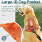BARKBAY Dog Harness No Pull with ID Tag Pocket - Heavy Duty, Reflective, Easy Control for Large Dogs(Orange,L)