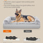 Feandrea Dog Bed, Orthopaedic Dog Sofa Bed for Large Dogs, Waterproof Ped Bed with Removable Washable Cover, 48 x 33.5 x 9.5 Inches, Gray Ombré UPGW234G01