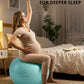 Trideer Pregnancy Birthing Ball - 1.7mm Extra Thick Yoga Ball for Maternity, Labor, Exercise, Physio, Recovery - Guide & Baby Memory Book Included - 440LB Anti-Burst & Non-Slip Stability