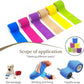 Pet Bandage 6 Rolls, Adhesive Bandage, Self Adhesive Bandage, First Aid Adhesive Gauze, for Horses, Dogs,Cats, Birds, Animals, (Solid Colors, 2 Inch (Pack of 6))