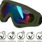 Large Dog Sunglasses with Adjustable Strap UV Protection, Suitable for Medium-Large Dogs, Soft Goggles (Army Green Frame)