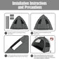 Gray Extra Large Outdoor Cat and Dog Tent House, Waterproof, Washable, Indoor/Outdoor Cave Nest Bed