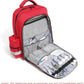 Red Medicine Backpack for School Empty First Aid Bag for Trauma Medication Safety Backpack Travel Paramedic Bag EMS EMT for Nurse Responder(bag only)