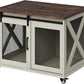 Dog Crate Furniture,37 Inch Indoor Dog Cage with Sliding Barn Door, Flip Top Dog Kennel End Table with Removable Divider, Farmhouse Wooden Pet House for Small to Middle Size Dogs