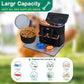 Large Pet Travel Bag Organizer - Dog & Cat Tote with Food Containers, Bowls, Feeding Mat, Perfect for Camping, Hiking (Multi-Pocket Design)
