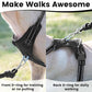 No Pull Dog Harness, Reflective Puppy Vest for Small Medium Large Sized Dog(Black,XL)