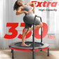 BCAN 40"/48" Foldable Mini Trampoline, Rebounder Trampoline for Adults, U/T Shape Adjustable Foam Handle, Exercise Rebounder for Adults Indoor/Garden Workout, Max Load 330lbs/440lbs