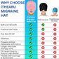 Migraine Relief Cap, Migraine Ice Head Wrap, Headache Ice Hat, Cold Therapy Headache Relief Cap for Migraine Eyes Mask Pink Headache Ice Pack for Puffy Eyes, Tension, Sinus & Stress Relief