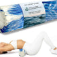 Oceanfoam Tidal Roller - Royal Marbled - Muscle Massage Foam Roller for Back Pain & Stretching - Firm and Ergonomic Wide Wave Textured - Yoga, Athletics, & Wellness - Full Size, 20" x 5"
