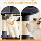Cat Tree Large Cat Tower Tree 68" Multi-Level Cat Tower for Indoor Cats with Sisal Scratching Posts, Widen Cat Perche, Square Hammock, 2 Widen Condos, Scratching Posts, Grey