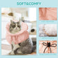 Cat Recovery Collar, Soft Adjustable Cat Cone Alternative, Lightweight Waterproof Fasteners Collars for Cats Kittens Puppies, After Surgery Stop Licking and Daily Use (Orange Pink, M(Neck7.9-13.8"))