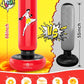 QPAU Kids Punching Bag Toy with Boxing Gloves, 66 Inch Larger Stable Kids Inflatable Boxing Bag Set, Gifts for Boys & Girls Age 6-12, for Practicing Karate, Taekwondo, MMA
