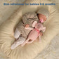 100% Organic Cotton Baby Toys Pink Elephant Stuffed Animals for Newborn 7.1"