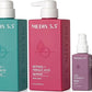 MEDIX Anti Aging Skin Care 3PC Set | Retinol Body Cream + Exfoliating AHA Glycolic Acid Foaming Face & Body Wash + Vitamin F Booster Serum, Wash + Treat + Hydrate Skincare Set