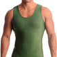 Insta Slim -Made in USA- Compression Tank-Top Shapewear for Men. Tummy Control Slimming Body-Shaper for Belly & Back Support